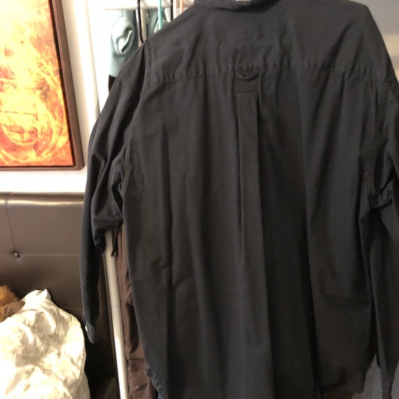 Eddie Bauer Black L/S button down w/ chest pocket - Picture 4 of 7